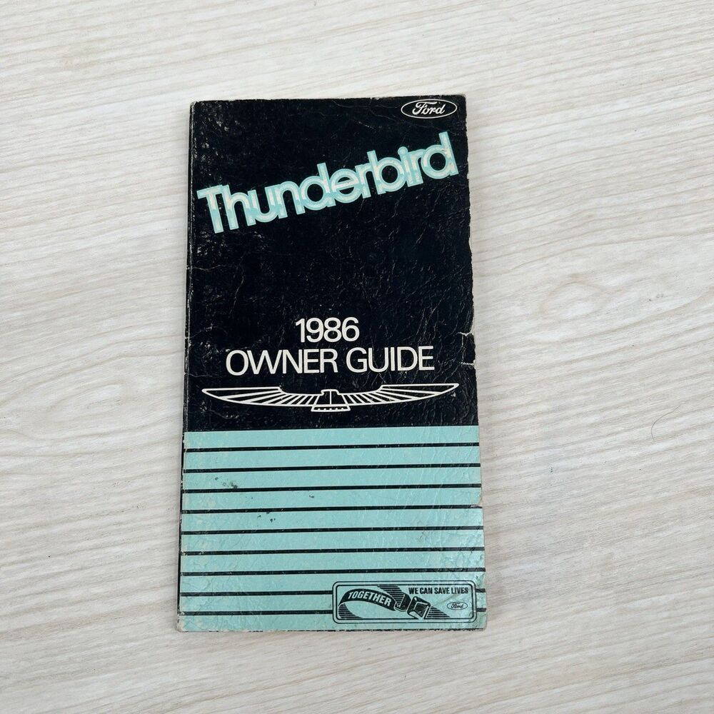 1986 Ford Thunderbird Owners Manual User Guide Classic Car Vintage